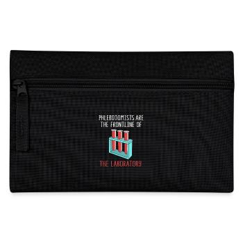 Nurse Caregiver Blood Sampling Phlebotomist - Pencil Case - black - Front