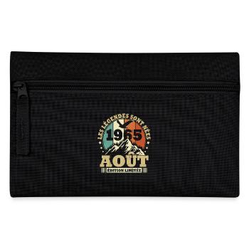 Vintage August 1965 Retro Birthday Gift - Pencil Case - black - Front