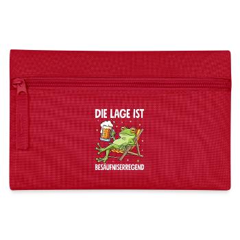 Die Lage Ist Besäufniserregend - Federtasche - Rot - Vorne