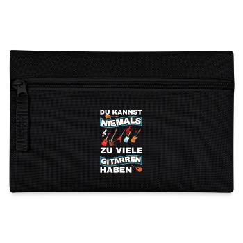 Gitarre Spruch Band Musikinstrument E-Gitarre - Federtasche - Schwarz - Vorne