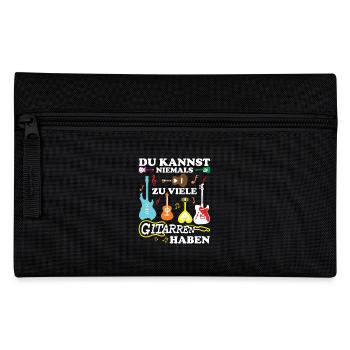 Gitarre Spruch Band Musikinstrument E-Gitarre - Federtasche - Schwarz - Vorne