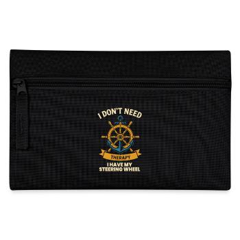 Funny saying ship-boat-captain - Pencil Case - black - Front