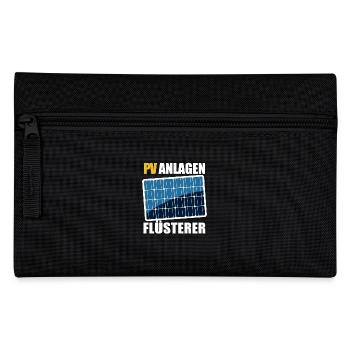 PV Anlagen Flüsterer - Photovoltaik - Solarstrom - Federtasche - Schwarz - Vorne