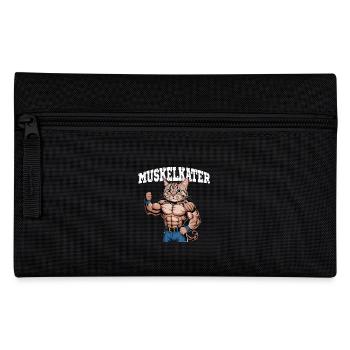Chat endolori Drôle Muscleman Fitness Humour - Trousse - noir - Devant