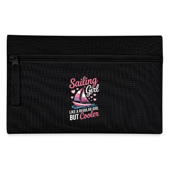 Segeln Spruch Mädchen Segler Segeln Geschenk - Federtasche - Schwarz - Vorne