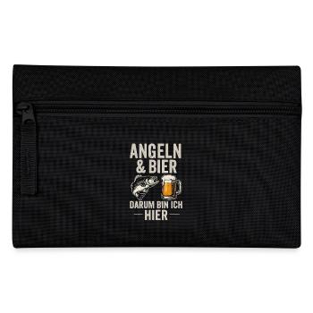 Pêche et bière – C’est pourquoi je suis ici - Trousse - noir - Devant