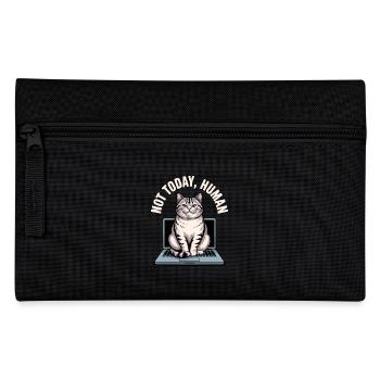 Katzen Spruch n’est pas aujourd’hui l’homme Büro Cat Homeoffice - Trousse - noir - Devant