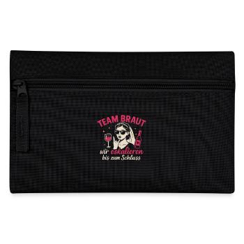Team Bride – Enterrement de vie de garçon avec style - Trousse - noir - Devant