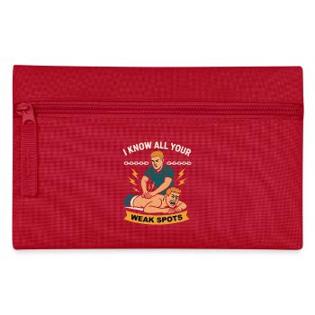 Physiotherapists know all their weak points - Pencil Case - red - Front