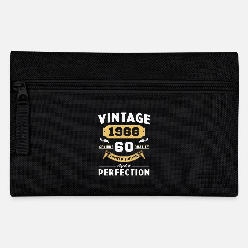 1966 60 Jahre Vintage Jubiläumsgeschenk - Federtasche - Schwarz