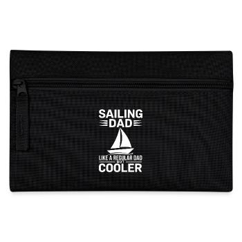 Segeln Spruch Papa Vater Segler Segeln Geschenk - Federtasche - Schwarz - Vorne
