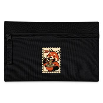 Red Panda with Ramen Noodles - Pencil Case - black - Front