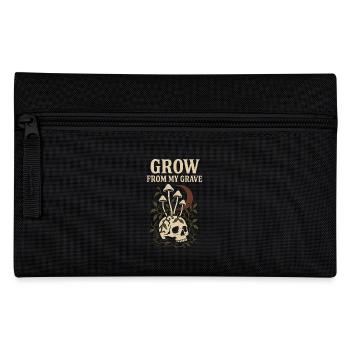 Mushroom Skull Gothic Botanical Dark Cottagecore - Pencil Case - black - Front