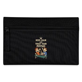Physiotherapist Keep calm Trust - Pencil Case - black - Front