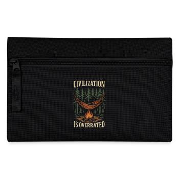 Civilization is overrated prepper survival - Pencil Case - black - Front