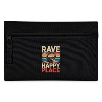Rave My Happy Place Music Lover DJ Headphones - Pencil Case - black - Front