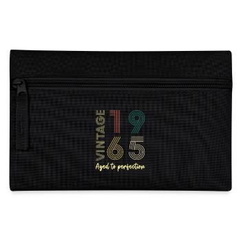 60 Jahre 1965 Vintage Retro Geburtstagsgeschenk - Federtasche - Schwarz - Vorne