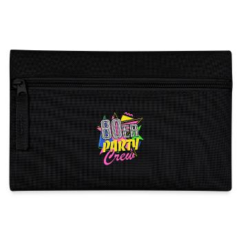 80er Party Crew - 80er Jahre - bunt + verrückt - Federtasche - Schwarz - Vorne