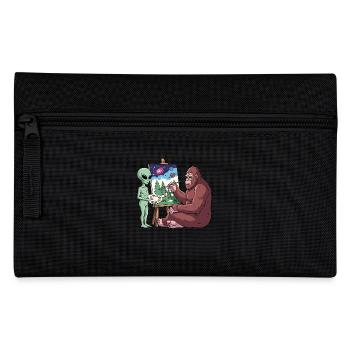 Alien And Bigfoot - Federtasche - Schwarz - Vorne