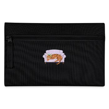 Chat et gecko - Trousse - noir - Devant