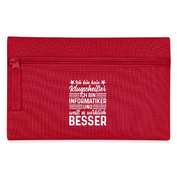Informatiker - Federtasche - Rot - Vorne