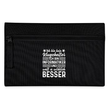 Informatiker - Federtasche - Schwarz - Vorne
