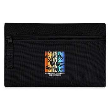 Autobus scolaire, chauffeur d’autobus scolaire, chauffeur d’autobus - Trousse - noir - Devant