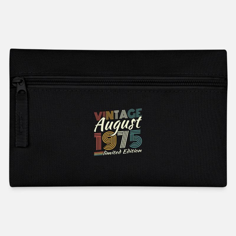 August 1975 Retro Vintage Geburtstagsgeschenk - Federtasche - Schwarz