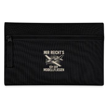 Mir reicht’s – Ich geh Modellfliegen - Federtasche - Schwarz - Vorne