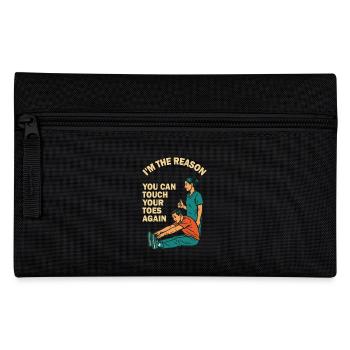 Physiotherapeut Der Grund für Bewegung Spruch - Federtasche - Schwarz - Vorne