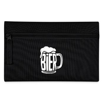 Bier - Funny Alcohol Logo - Pencil Case - black - Front