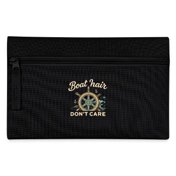 Drôle de dire bateau capitaine bateau cheveux - Trousse - noir - Devant