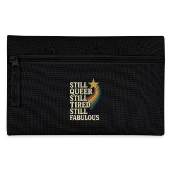 Queer Fatigué Lgbtq Humour Burnout Pride Pastel - Trousse - noir - Devant
