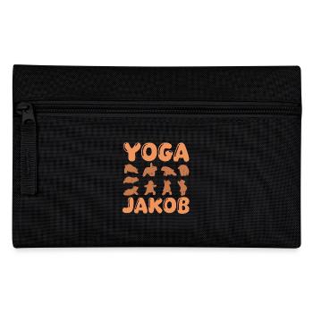 Cat Yoga Jakob - Pencil Case - black - Front