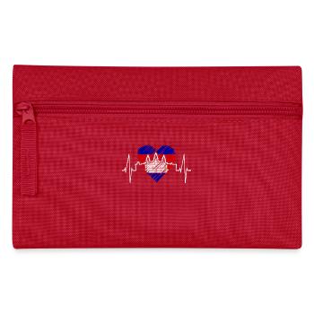 Cambodia Skyline Heartbeat Siem Raep Angkor Wat - Trousse - rouge - Devant