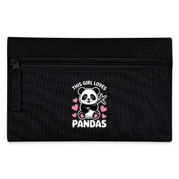 Panda Spruch Pandas Lustiges Panda Geschenk - Federtasche - Schwarz - Vorne