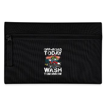 Off-Road Adventure Today Wash Tomorrow - Pencil Case - black - Front
