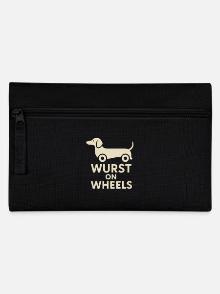 Wurst On Wheels Lustiger Dackel - Federtasche - Schwarz