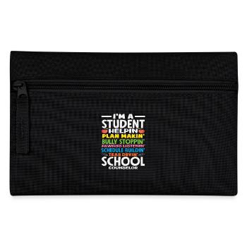 Schulberater Schüler Unterstützen, Pläne Machen - Federtasche - Schwarz - Vorne