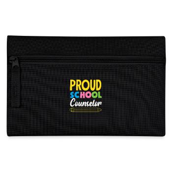 Proud School Counselor for Passion - Pencil Case - black - Front
