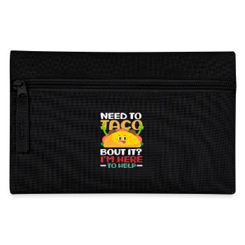 School Counselor Taco Bout It Help - Pencil Case - black - Front