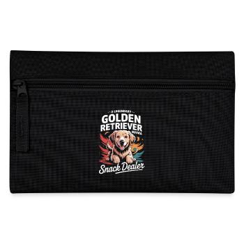 Golden Retriever Mom Mom, Snack Dealer - Pencil Case - black - Front
