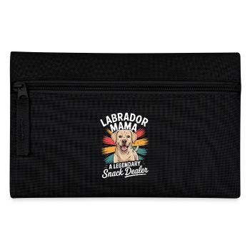 Labrador Mama Mama, Legendärer Snack-Dealer - Federtasche - Schwarz - Vorne