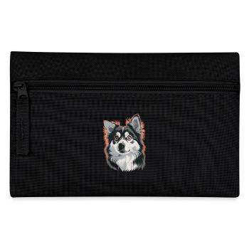 Stunning Husky Portrait in Vivid Colors - Pencil Case - black - Front