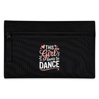 Tanzen Spruch Mädchen Tanz Lustig Tanzen Geschenk - Federtasche - Schwarz - Vorne