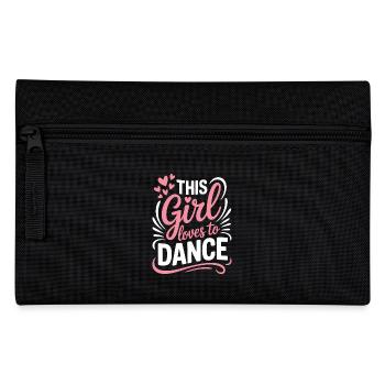 Tanzen Spruch Mädchen Tanz Lustig Tanzen Geschenk - Federtasche - Schwarz - Vorne