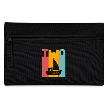 Voilier 2ème anniversaire - Trousse - noir - Devant