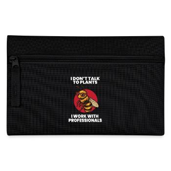 Bees Beekeeper Honey Talking to Bee - Pencil Case - black - Front