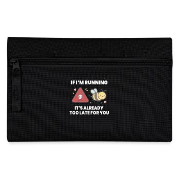 Bienen Imker If I'm Running It's Already Too Late - Federtasche - Schwarz - Vorne