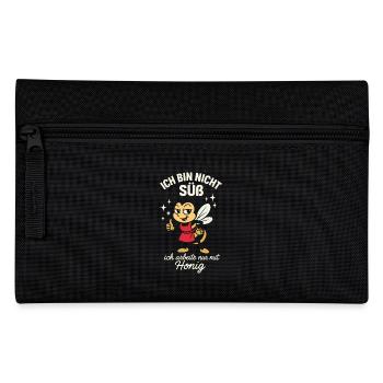 bees beekeeper i'm not sweet honey - Pencil Case - black - Front